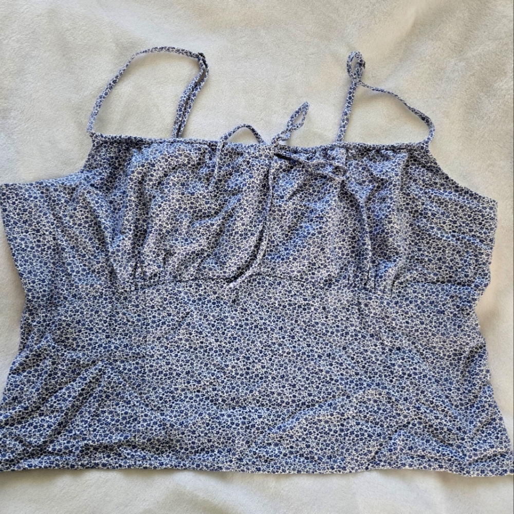 Abercrombie & Fitch Floral Milkmaid Tank